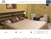 Tablet Screenshot of laposta-hotel.com